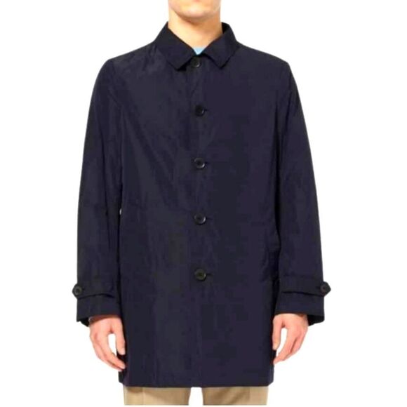 CANALI MENS RAIN & WIND TECH COAT Reversible in Navy/Black | sz IT 56/ US L - Picture 1 of 15
